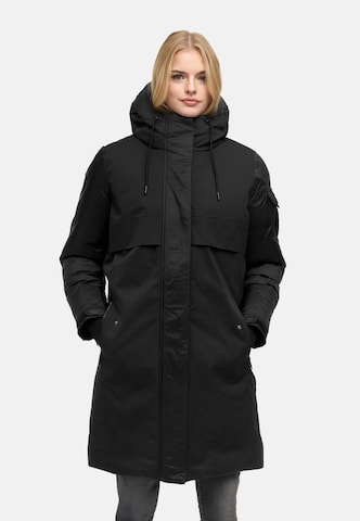 Cappotto invernale 'Peakstorm 14' di NAVAHOO in nero: frontale
