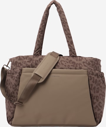 Shopper di Kapten & Son in marrone: frontale