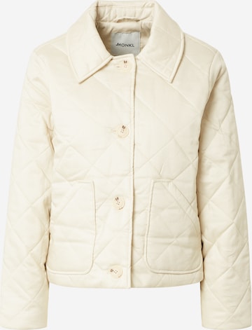 Monki Between-Season Jacket in White: front