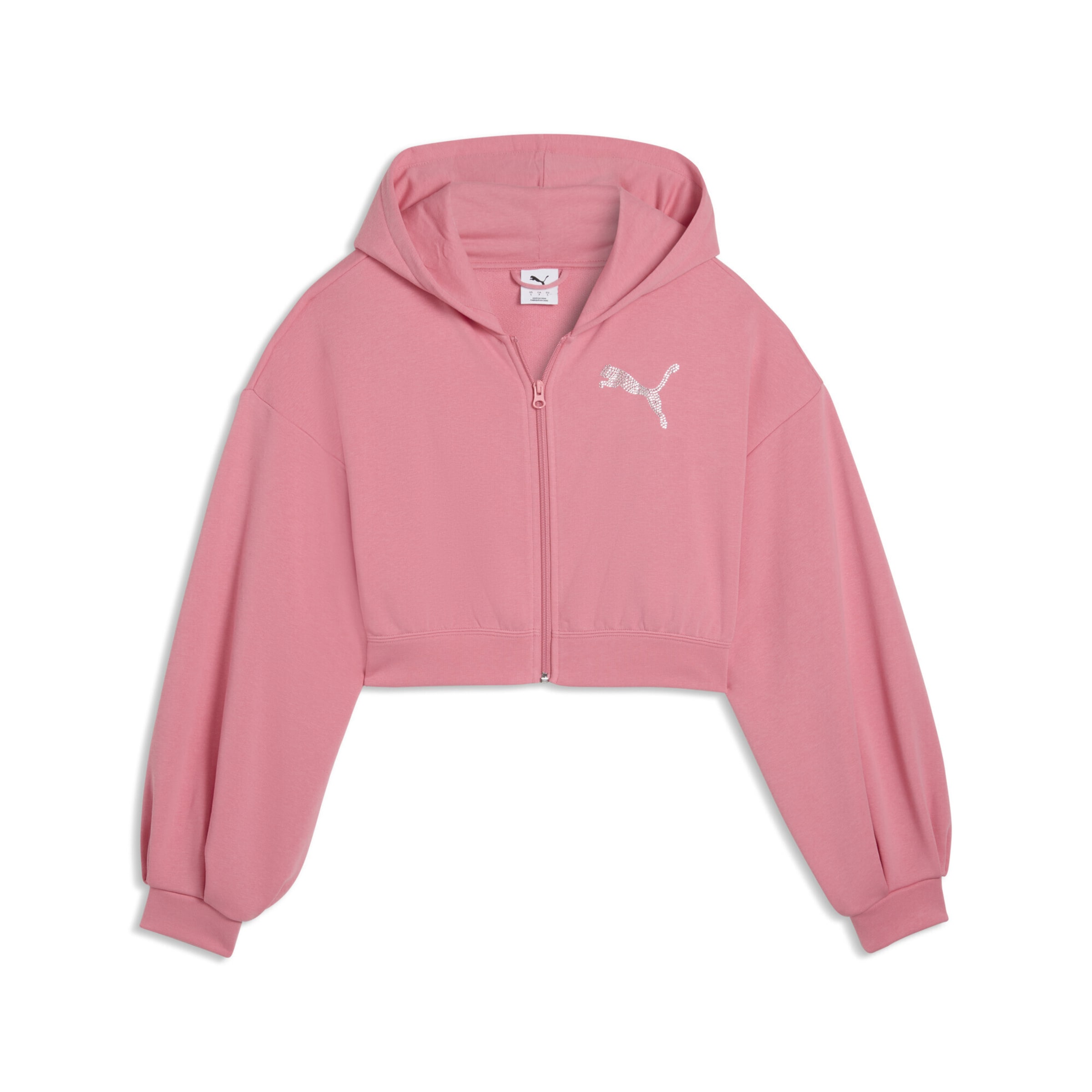 PUMA Sweat jacket in Pink: front