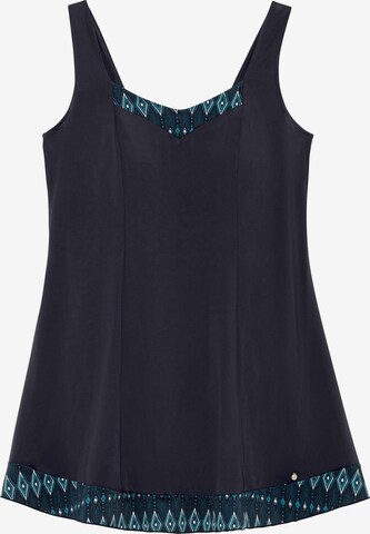 SHEEGO Bustier Badpakjurk in Blauw: voorkant