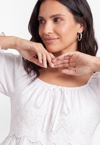 usha BLACK LABEL Blouse in White