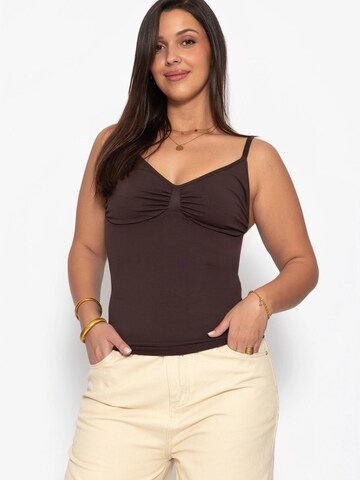 SASSYCLASSY Shaping top in Brown