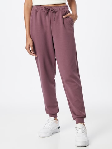 ONLY PLAY Tapered Workout Pants in Purple: front