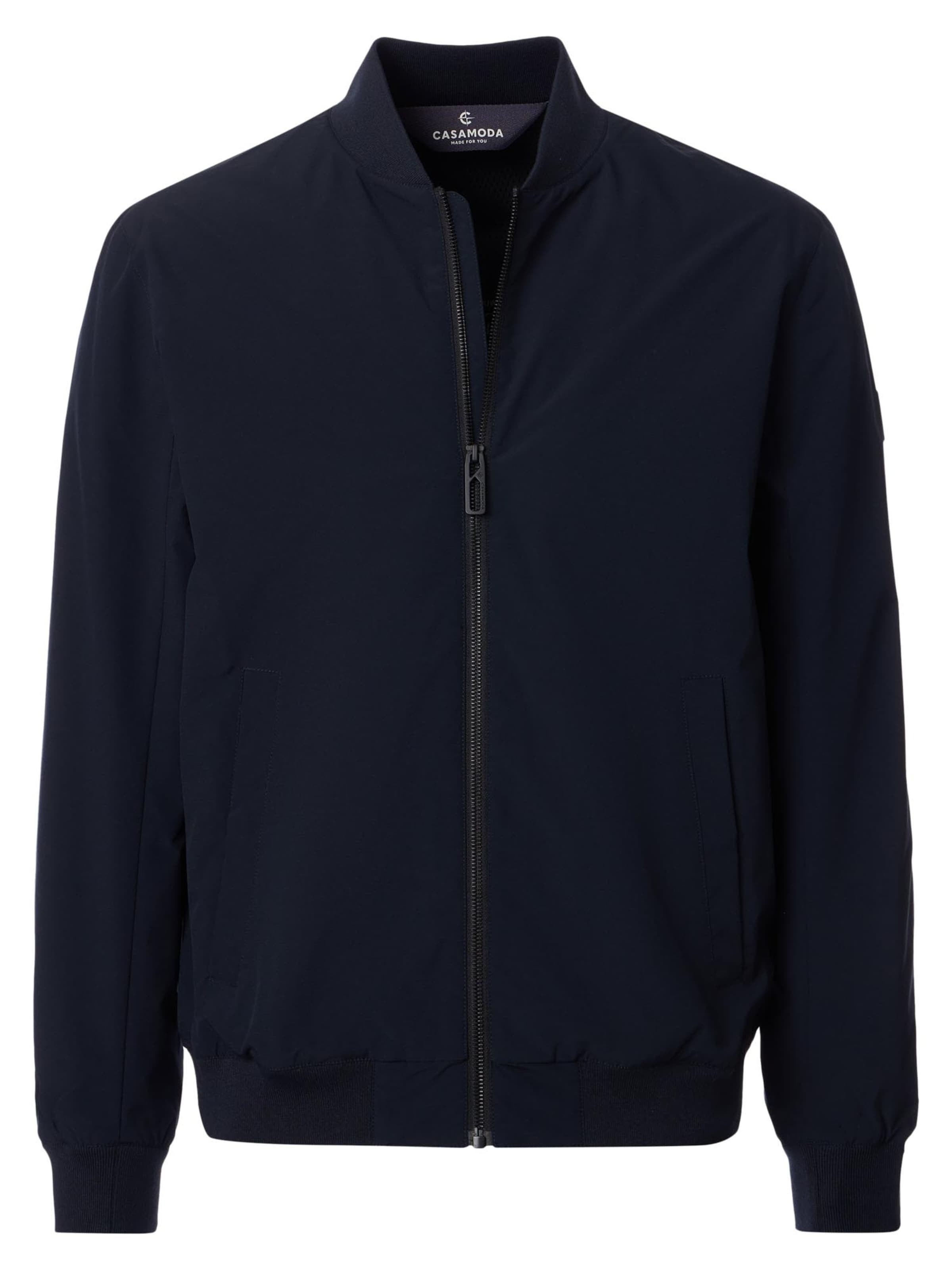 CASAMODA Between-Season Jacket 'Basic' in Blue: front
