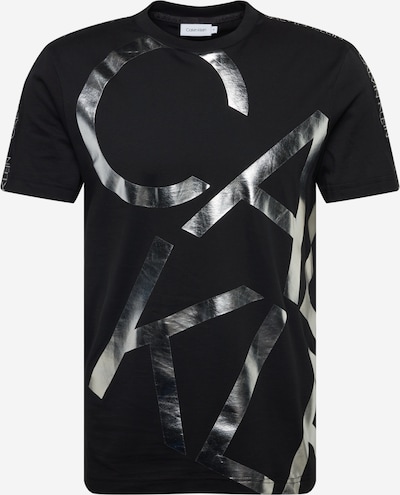 Calvin Klein T-Shirt en noir / argent, Vue avec produit
