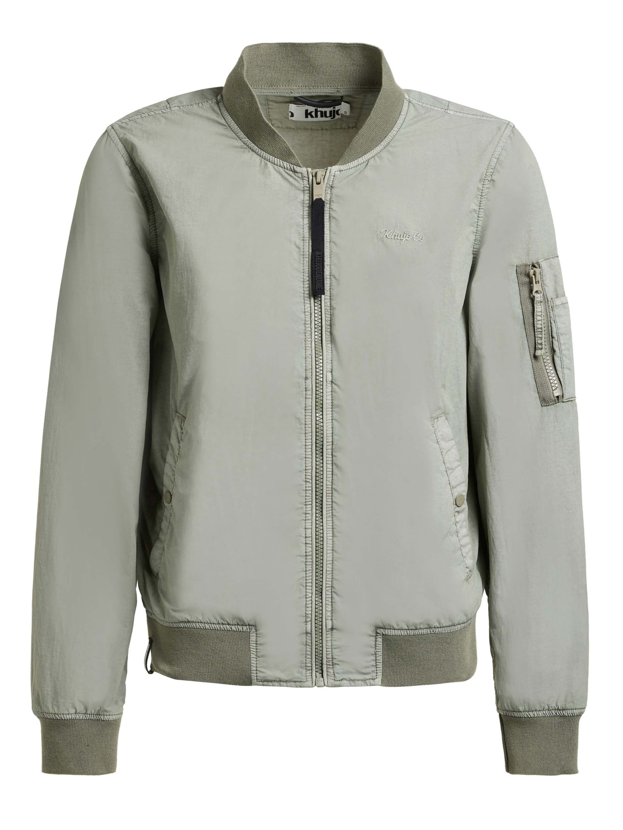 khujo Übergangsjacke 'Denz' in Grün: Vorderseite