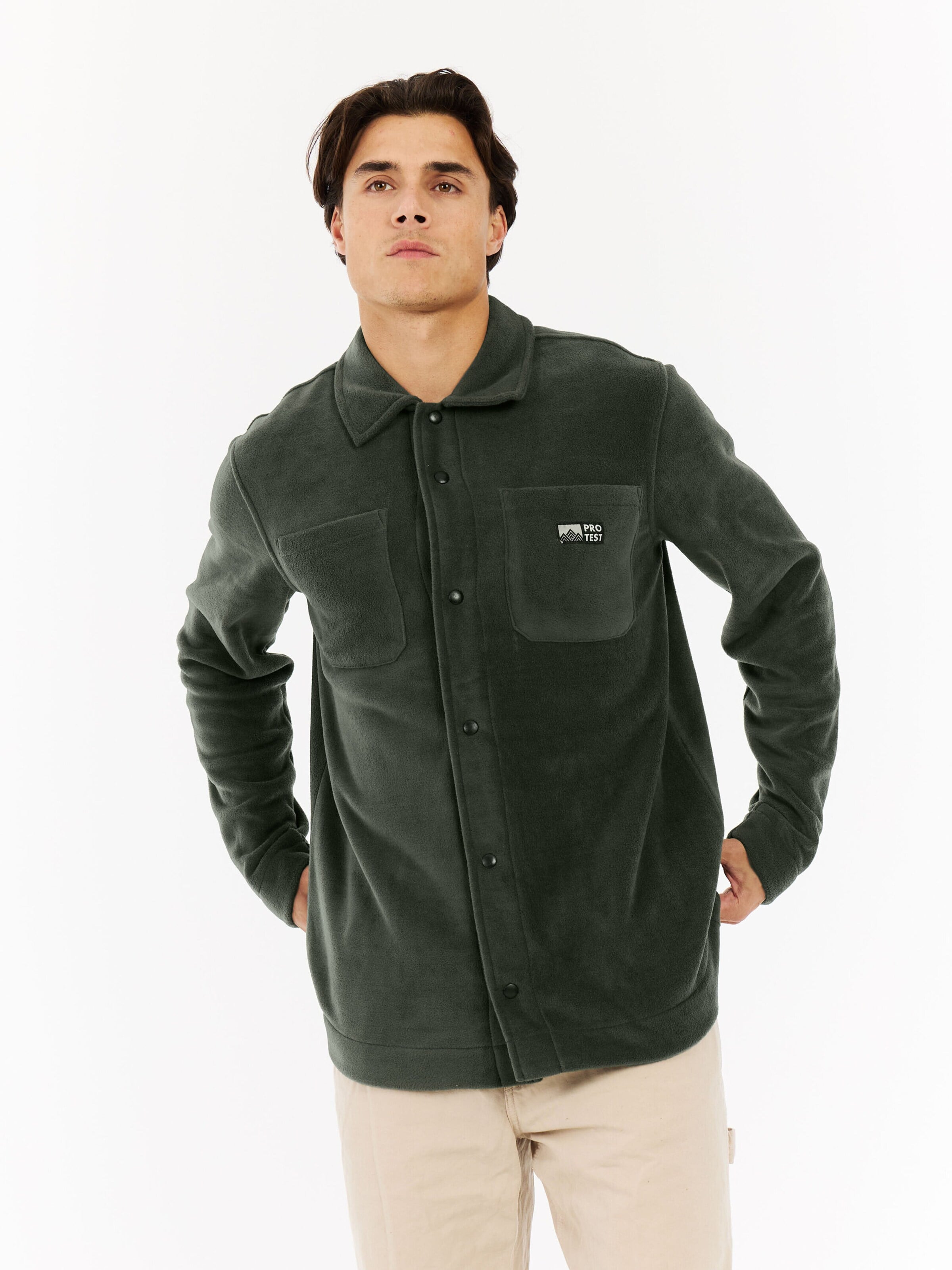 PROTEST Between-Season Jacket 'PRTFinest' in Green: front