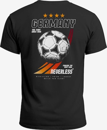 Neverless Shirt 'Retro Fußball' in Black: front