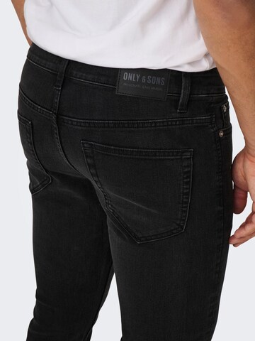 Coupe slim Jean 'LOOM' Only & Sons en noir