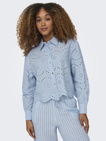 ONLY Blouse 'Valais' in Blauw