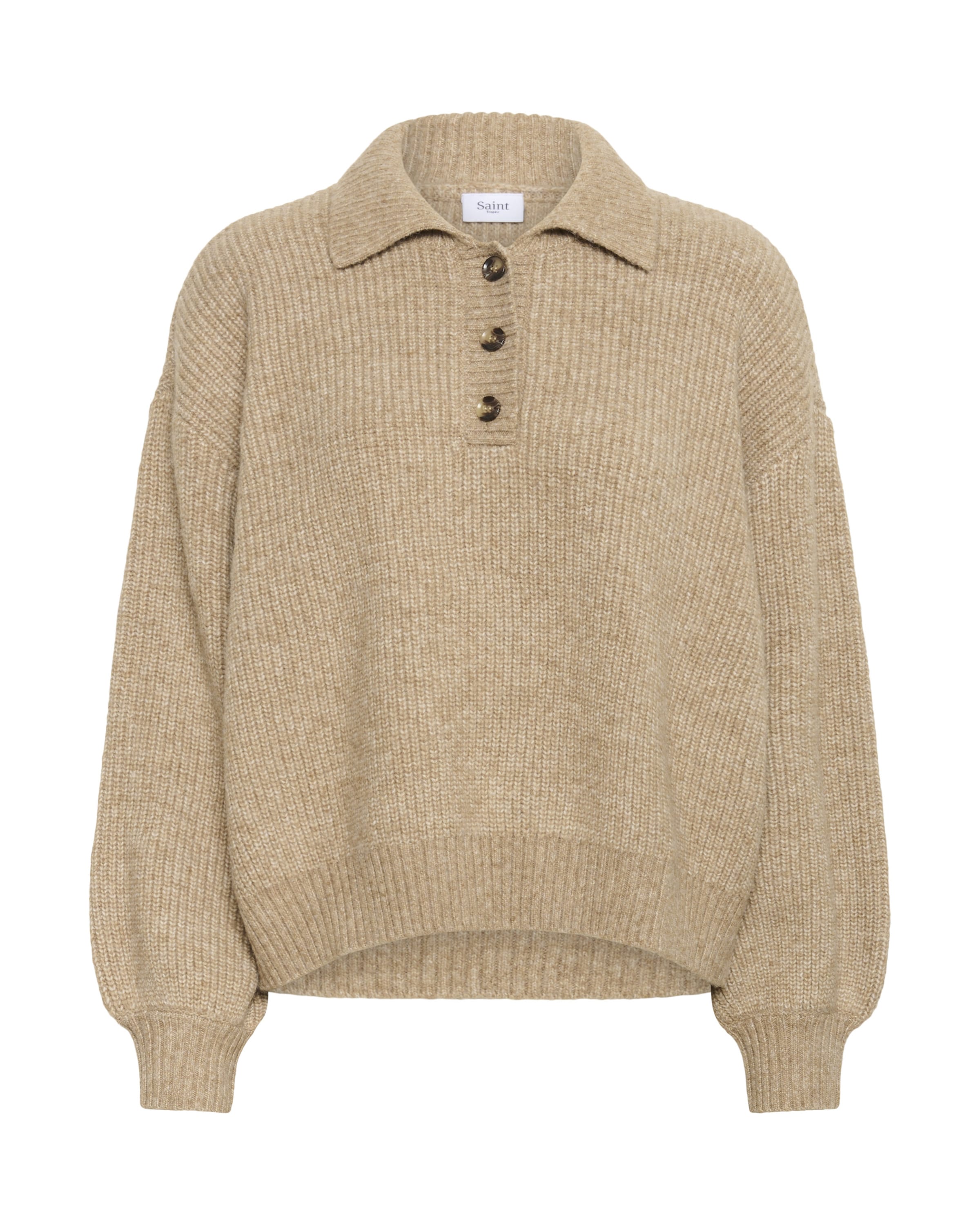 SAINT TROPEZ Sweater 'Ottoline' in Beige: front
