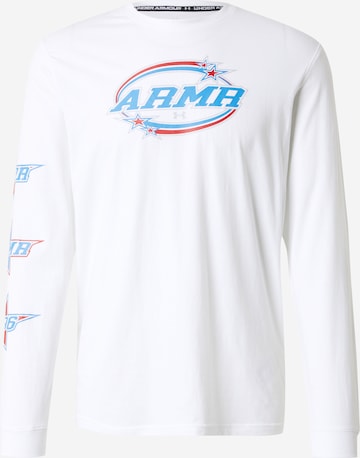 T-Shirt fonctionnel 'STACKED STARS' UNDER ARMOUR en blanc : devant