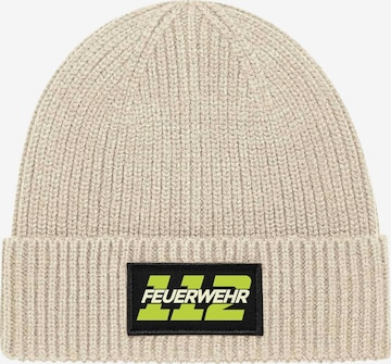 Youth Designz Mütze '112 Feuerwehr' in Beige: Vorderseite
