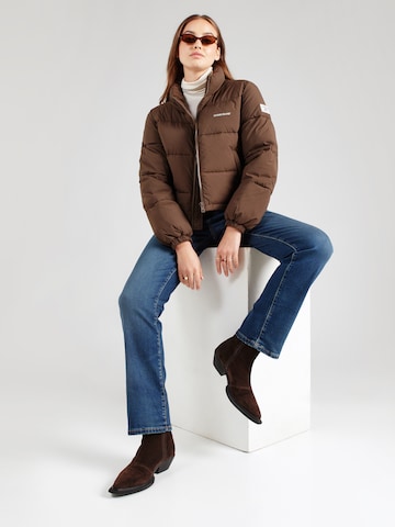 GUESS JEANS - Chaqueta de invierno en marrón