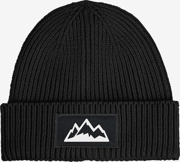 Neverless Beanie 'Mountain' in Black: front