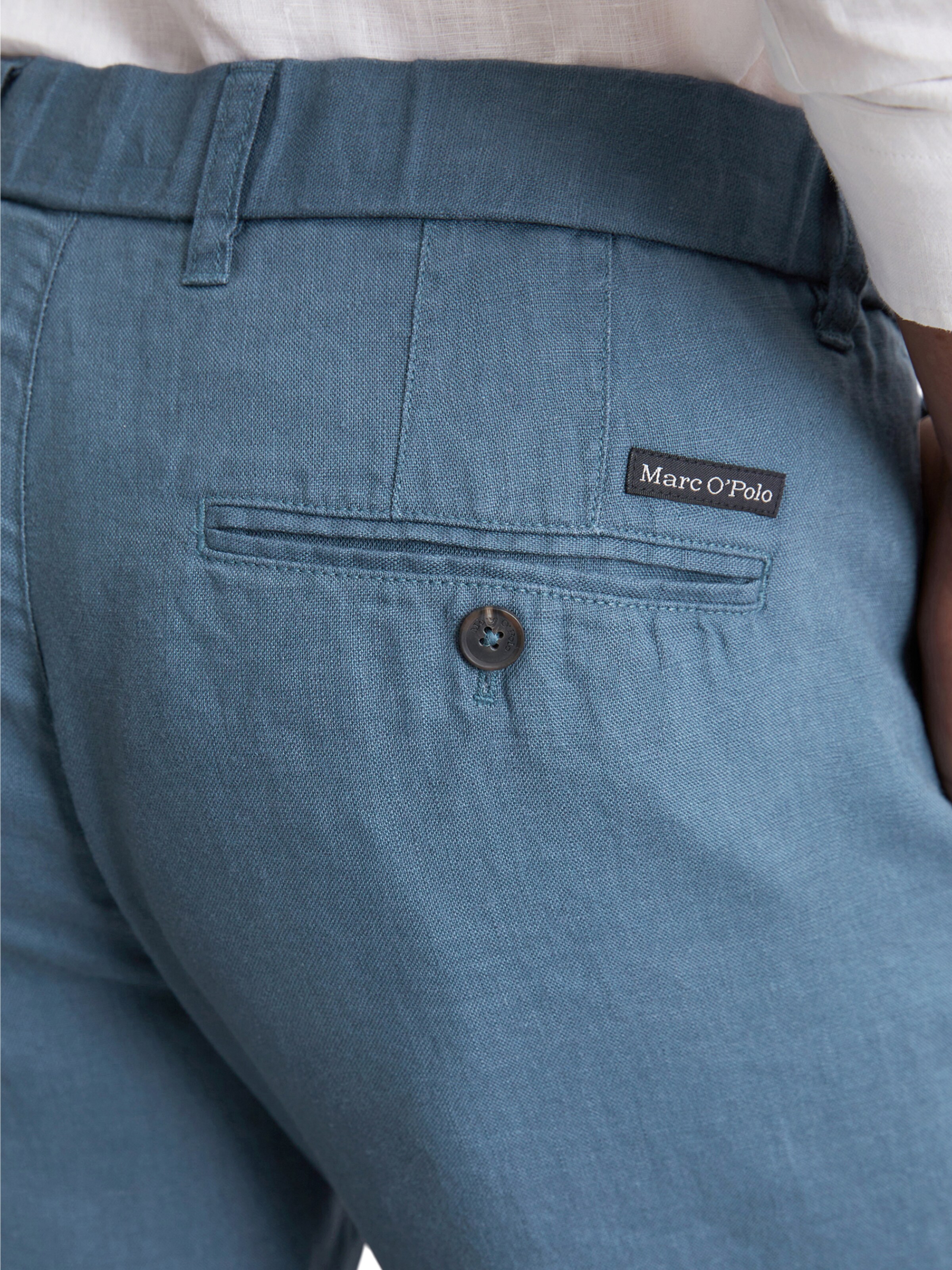 Marc O'Polo Štandardný strih Plisované nohavice 'Osby' - Modrá