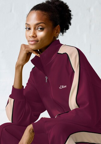Veste de survêtement s.Oliver en rouge