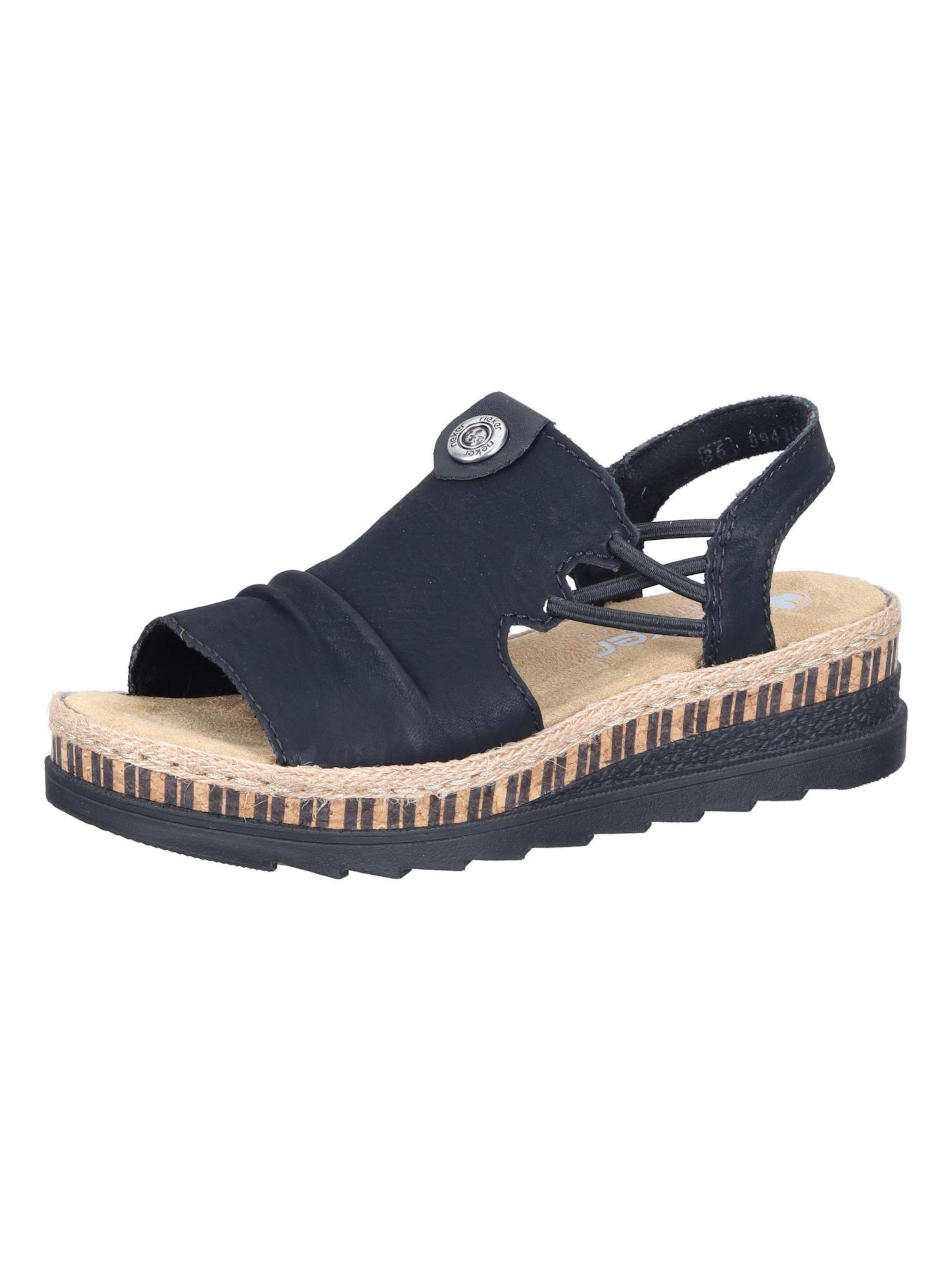 Rieker Sandale‌‌‌‌‌‌‌ in Schwarz: Vorderseite