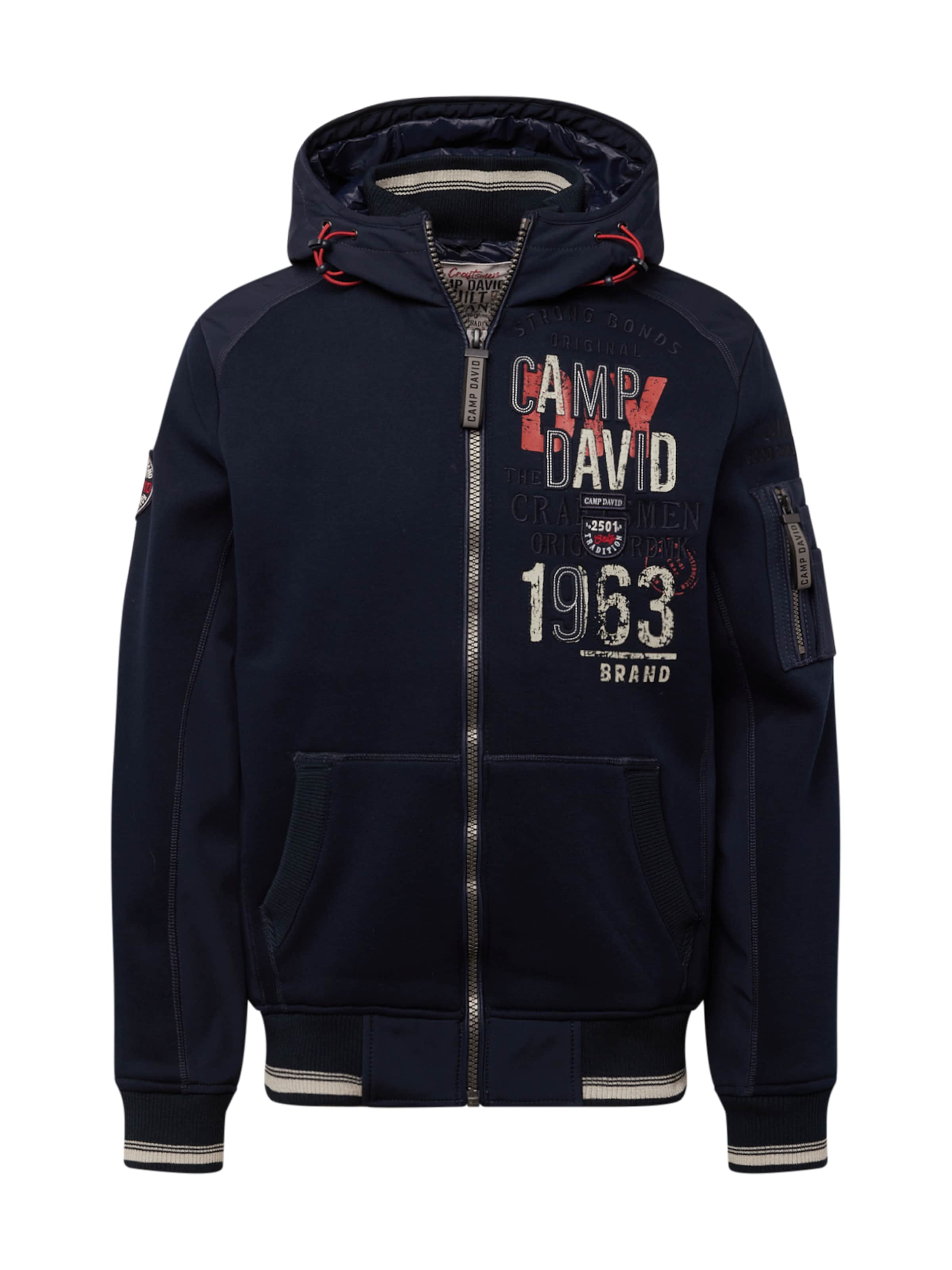 CAMP DAVID Between-season jacket 'The Craftsmen' in Blue: front