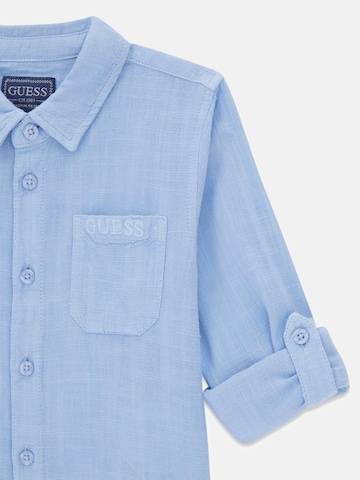 GUESS Regular Fit Hemd in Blau