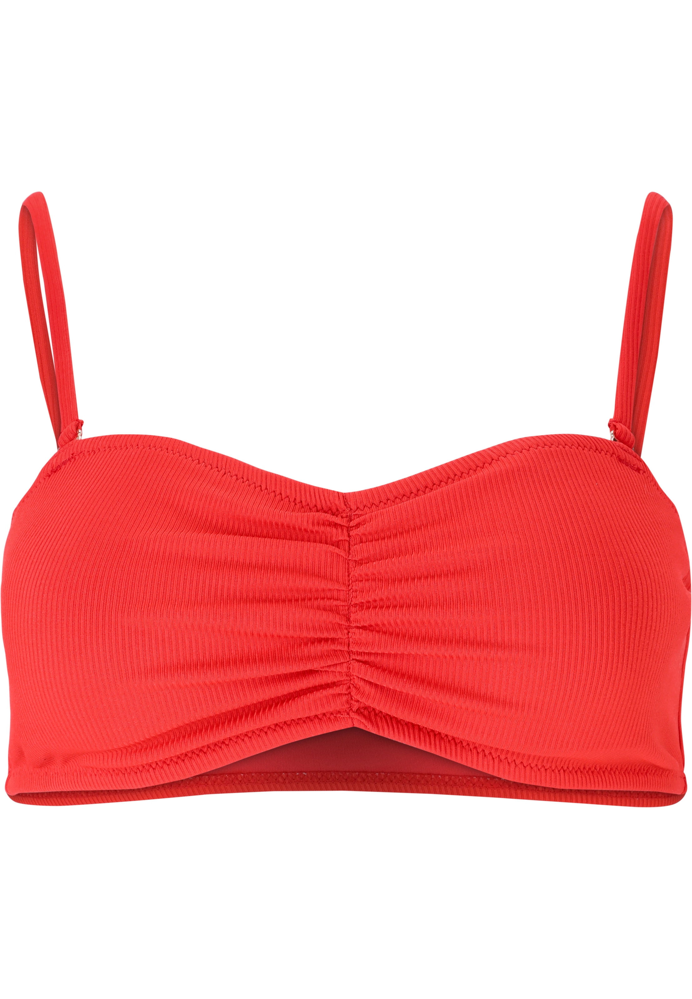 Athlecia Bandeau Bikinitop 'Rhea' in Rot: Vorderseite