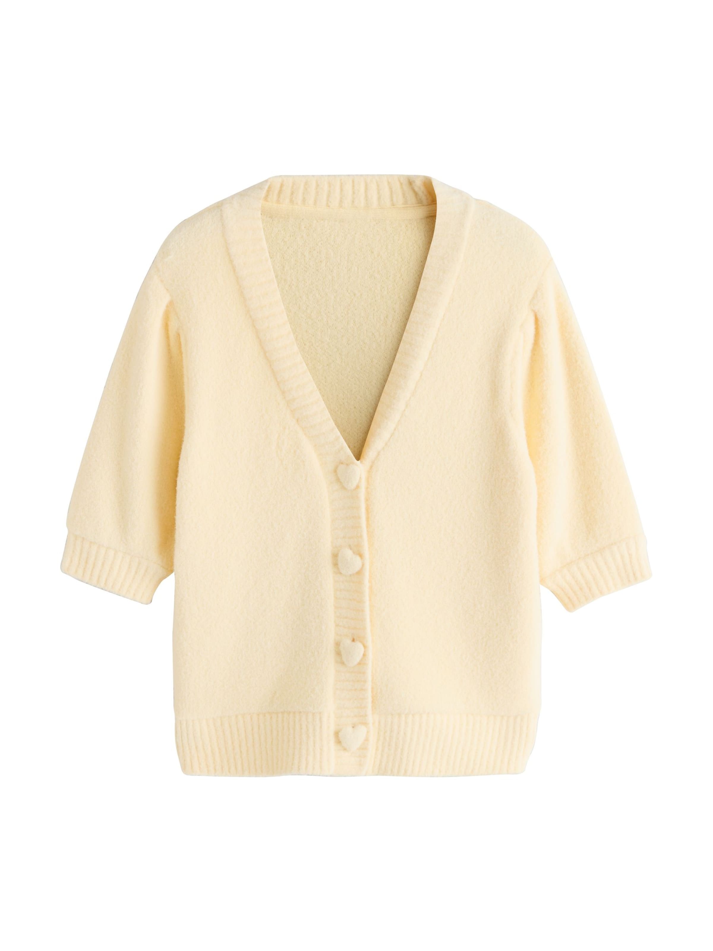 Next Kardigán - sárga: elől