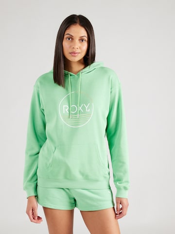 ROXY Sweatshirt 'SURF STOKED' in Green: front