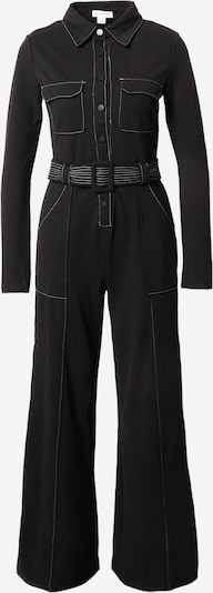 Warehouse Jumpsuit in schwarz / weiß, Produktansicht