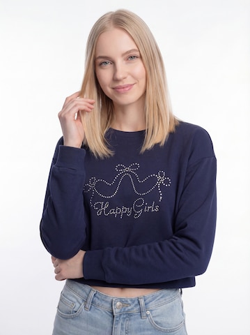 Sweat-shirt MYMO en bleu : devant