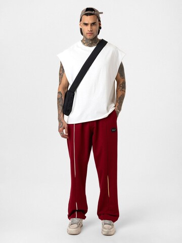 Loosefit Pantalon 'Peter' Dandalo en rouge