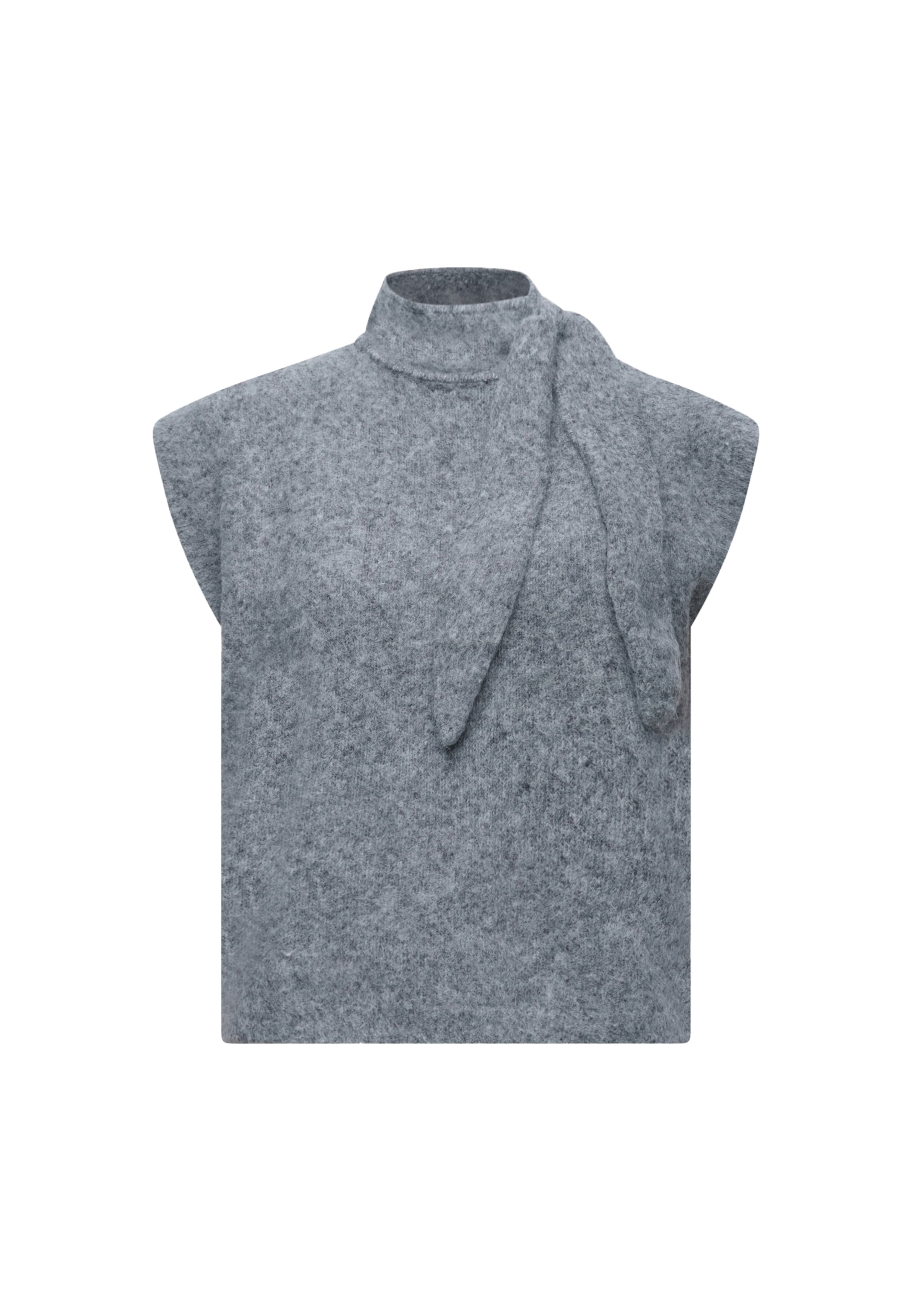 TOPSHOP Pullunder 'CASSI' in Grau: Vorderseite