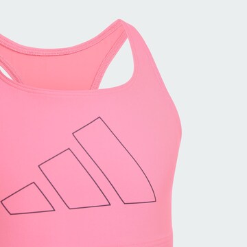 Bustier Maillot de bain de sport 'Big Bars' ADIDAS PERFORMANCE en bleu