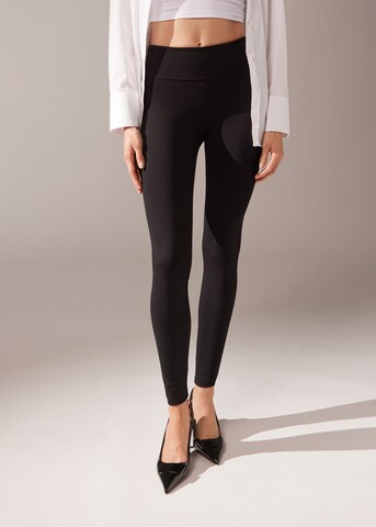 CALZEDONIA Skinny Leggings in Black