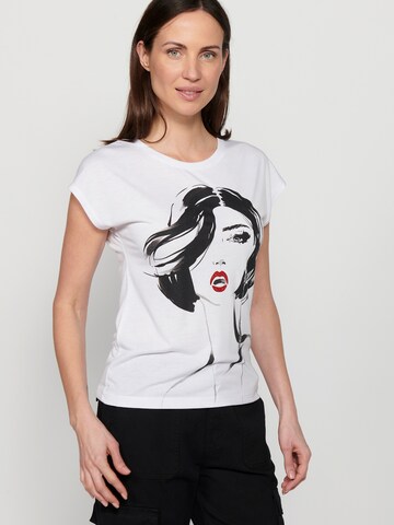 KOROSHI Shirt in Weiß: Vorderseite
