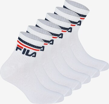 Chaussettes de sport FILA en blanc : devant