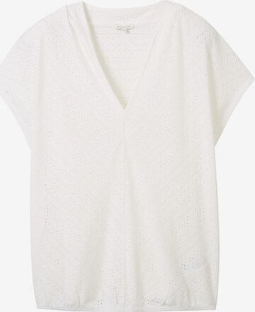 T-shirt Tom Tailor Women + en blanc : devant