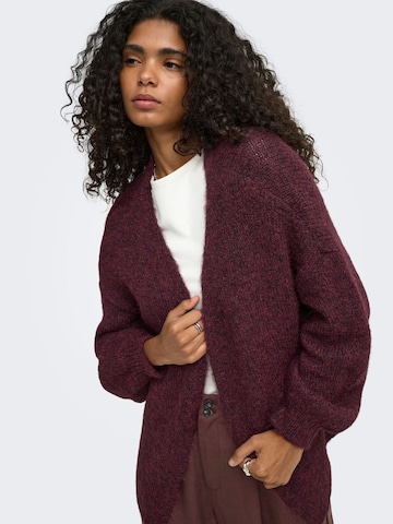 ONLY Gebreid vest 'ONLNellie' in Rood