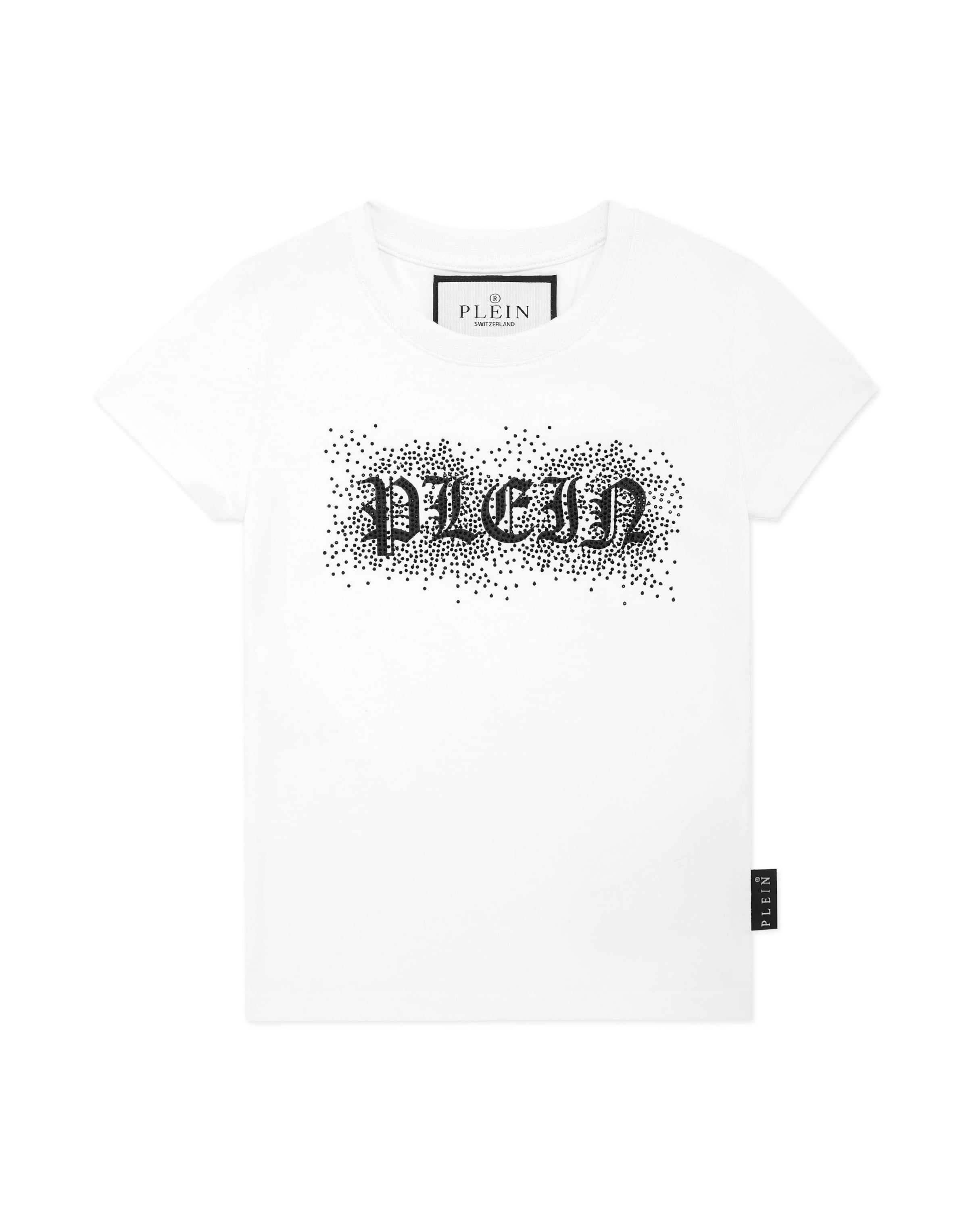 T-Shirt 'Gothic Plein' Philipp Plein en blanc : devant