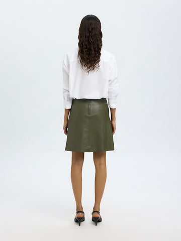 SELECTED FEMME Skirt 'New Ibi' in Green