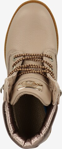 Darkwood Lace-Up Ankle Boots in Beige