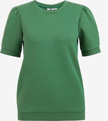 WE Fashion Sweatshirt in Groen: voorkant
