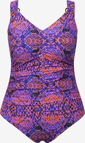 Ulla Popken T-shirt Swimsuit in Mixed colors: front