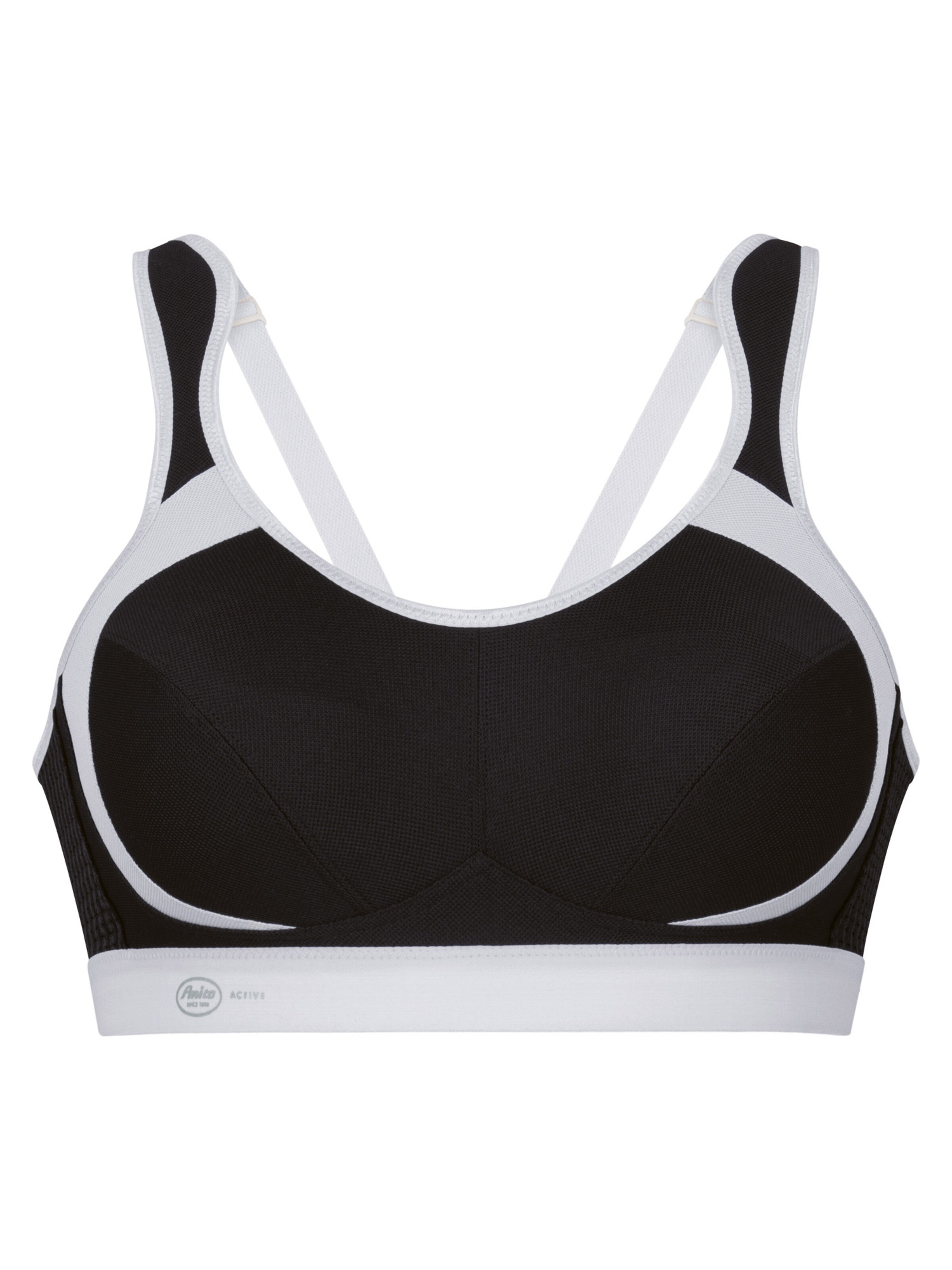 ANITA Bandeau BH 'extreme control Sport'‌‌ in Schwarz: Vorderseite