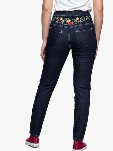 Queen Kerosin Slimfit Jeans‌‌‌‌‌‌‌‌‌‌ in Blau