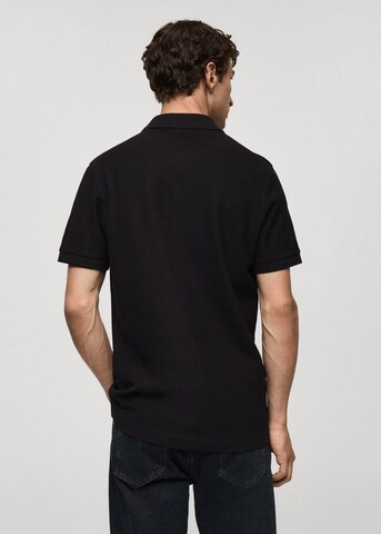 MANGO MAN Poloshirt 'Rea' in Schwarz