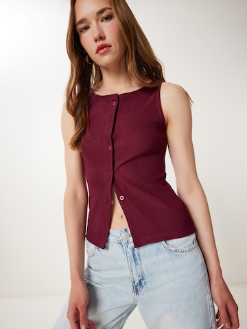 Happiness İstanbul Vest, värv punane