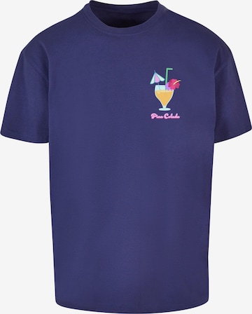 Merchcode Shirt 'Pina Colada' in Blue: front