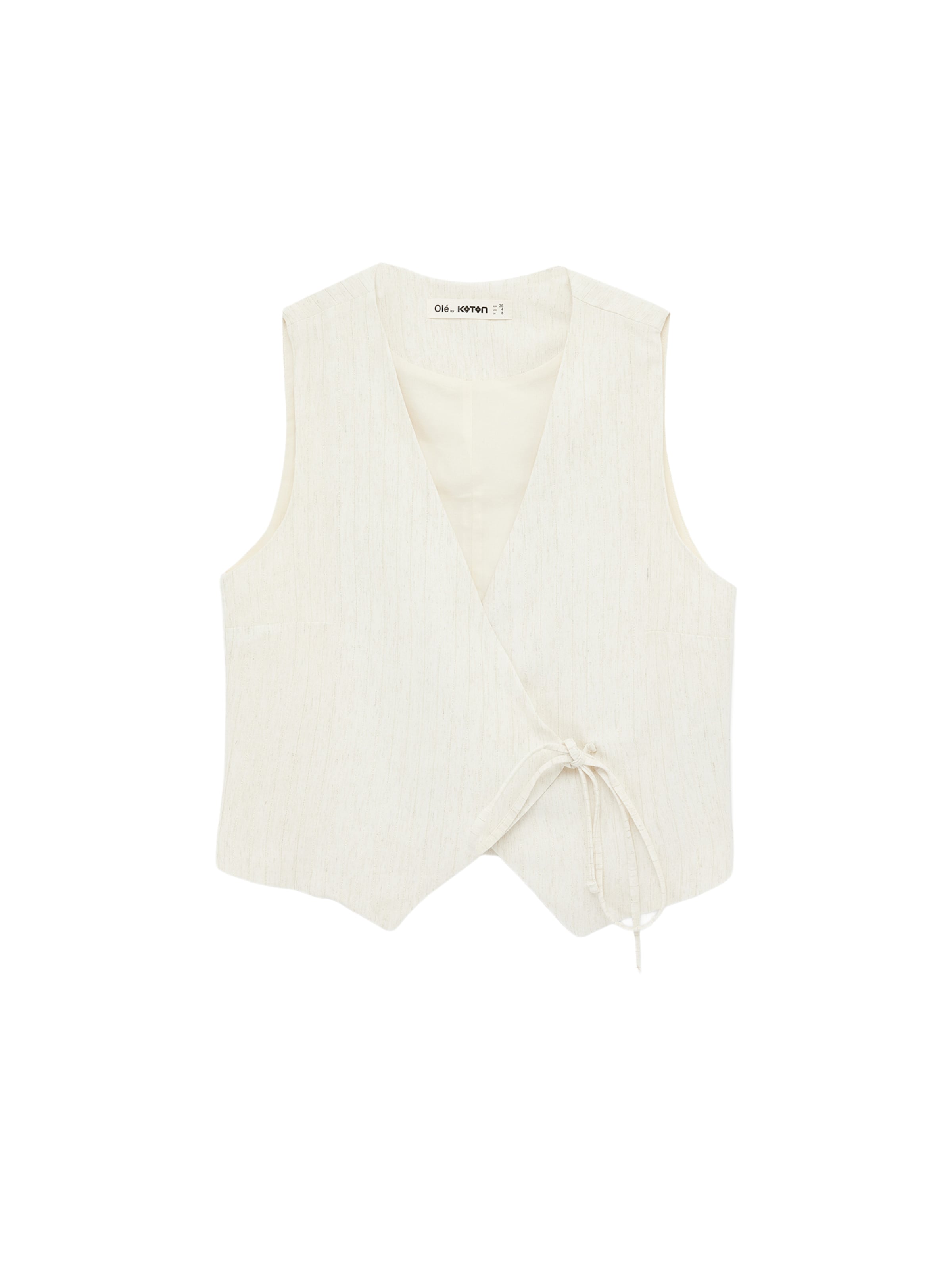 Koton Gilet in Beige: voorkant