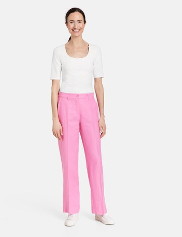 GERRY WEBER Regular Bügelfaltenhose in Pink